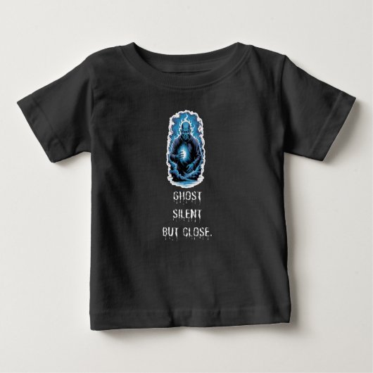 Ghost Silent But Close – Dark Blue T-Shirt (Vorderseite)
