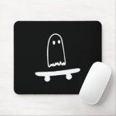 Ghost Skateboard Lazy Halloween Costume Funny Skat Mousepad (Mit Mouse)