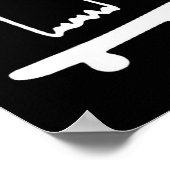 Ghost Skateboard Lazy Halloween Costume Funny Skat Poster (Ecke)