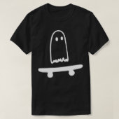 Ghost Skateboard Lazy Halloween Kostüm Funny Skate T-Shirt (Design vorne)