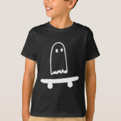 Ghost Skateboard Lazy Halloween Kostüm Spaß Skateb T-Shirt (Vorderseite)