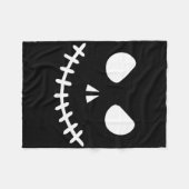 Ghost Skeleton Halloween Fleecedecke (Vorderseite (Horizontal))