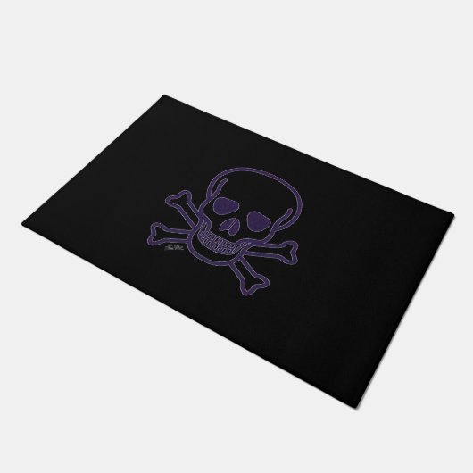 Ghost Skull Doormat Fußmatte (Schrägansicht)