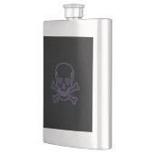 Ghost Skull Edelstahlflasche Flachmann (Links)