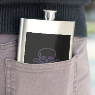 Ghost Skull Edelstahlflasche Flachmann