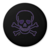 Ghost Skull Keramik Knopf Keramikknauf (Vorderseite)