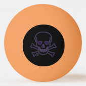 Ghost Skull orange 3 Sterne Tischtennisball (Vorderseite)
