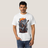 Ghost Skull Playing Gitarre T-Shirt (Vorne ganz)