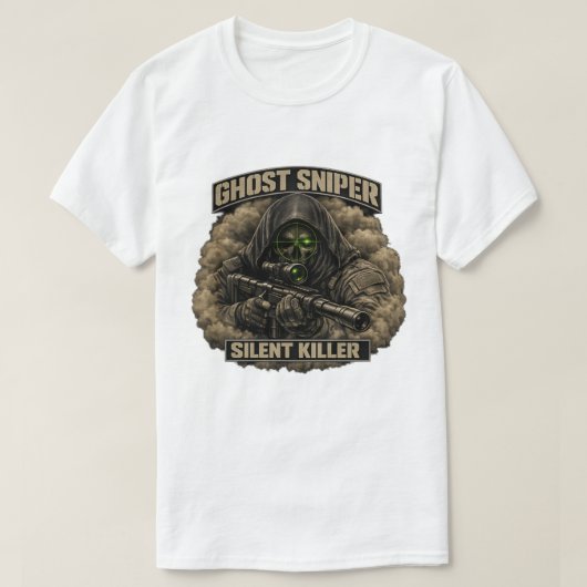 Ghost Sniper Silent Killer Taktisches T-Shirt (Design vorne)