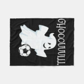 Ghost Soccer Halloween Fleecedecke (Vorderseite (Horizontal))