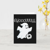 Ghost Soccer Halloween Karte (Gelbe Blume)