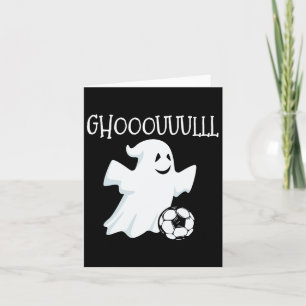 Ghost Soccer Halloween Karte