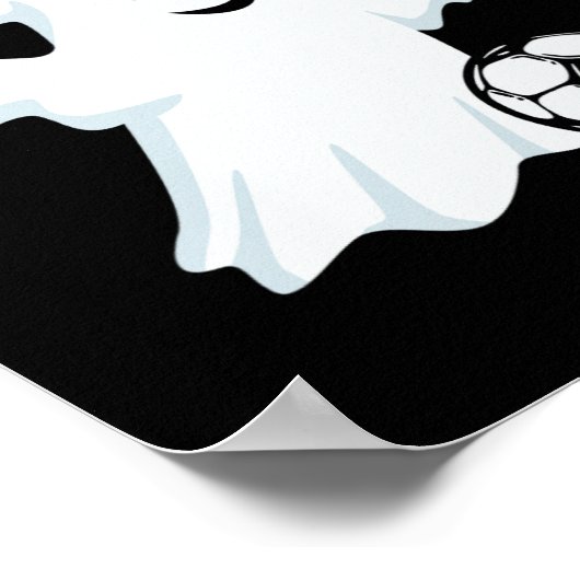 Ghost Soccer Halloween Poster (Ecke)