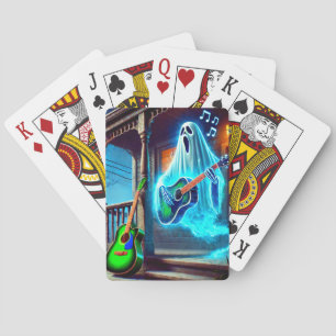 Ghost spielt Gitarre Spielkarten