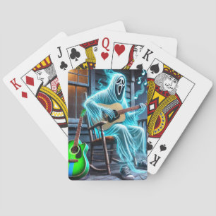 Ghost spielt Gitarre Spielkarten