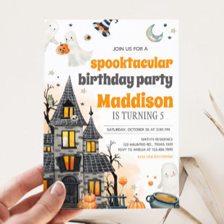 Ghost Spooktacular Halloween Geburtstagsparty Einladung