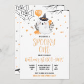Ghost Spooky One Halloween Geburtstag Einladung (Vorne/Hinten)