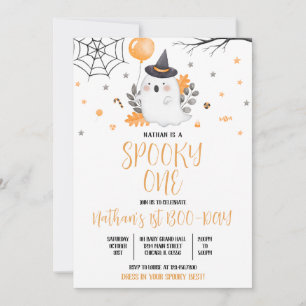 Ghost Spooky One Halloween Geburtstag Einladung