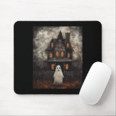 Ghost Spuk House Mitternacht Halloween Ghost Spook Mousepad (Mit Mouse)