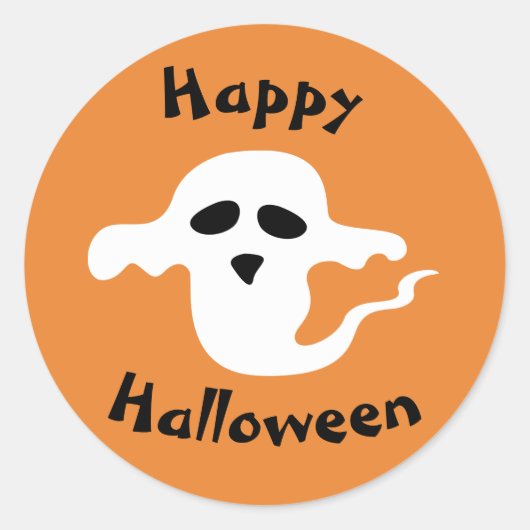 Ghost-Sticker Runder Aufkleber (Vorderseite)