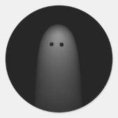 Ghost-Stickers Runder Aufkleber (Vorderseite)