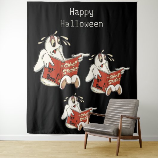 Ghost Stories Halloween Background Wandteppich (Beispiel)