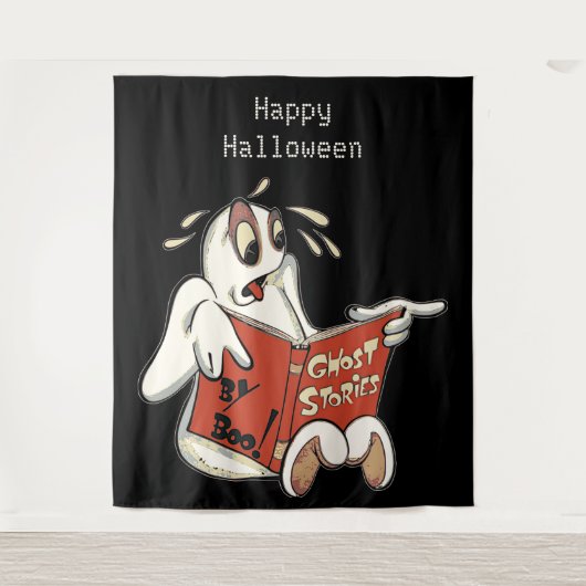 Ghost Stories Halloween Background Wandteppich (Vorderseite)