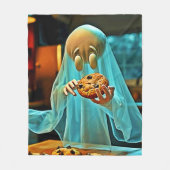 Ghost sucht nach Cookies Fleecedecke (Vorderseite)