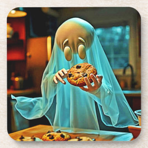 Ghost sucht nach Cookies Getränkeuntersetzer