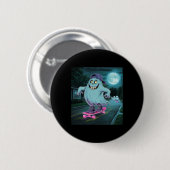 Ghost Summerween gerade für Halloween Gewartet Button (Vorne & Hinten)