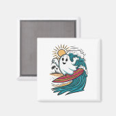 Ghost Surfing Surfbrett Magnet (Vorderseite/Rückseite)