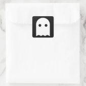 Ghost-Symbol Quadratischer Aufkleber (Tasche)