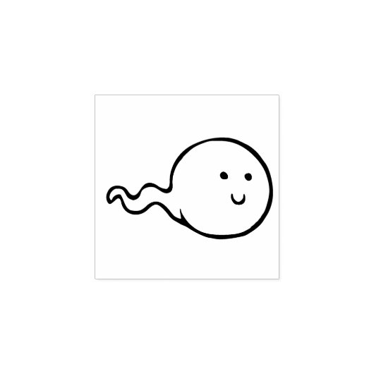 Ghost Tadpole Gummistempel (Prägung)