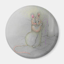 Ghost Tailor Mouse Magnet 3 Zoll Runde