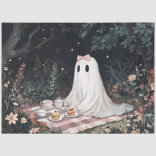 Ghost Tee Party Picnic Decoupage Seidenpapier
