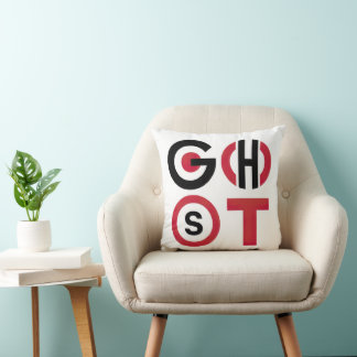 Ghost-Text Kissen