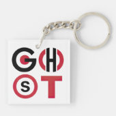 Ghost-Text Schlüsselanhänger (Rückseite)