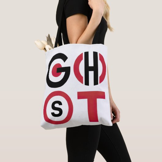 Ghost-Text Tasche (Von Nahem)