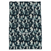 Ghost-Themed-Halloween-Party Mittlere Geschenktüte (Rückseite)