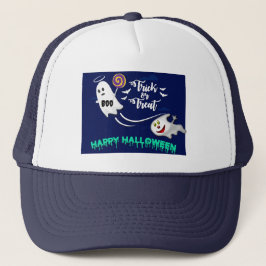 Ghost-Themed Halloween Trucker Hat Truckerkappe