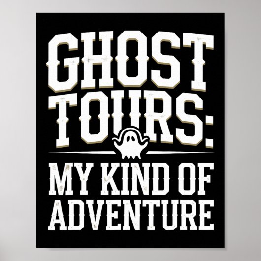 Ghost Tour Paranormal Untersuchung Spooky Adventu Poster (Vorne)