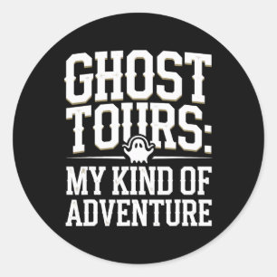 Ghost Tour Paranormal Untersuchung Spooky Adventu Runder Aufkleber