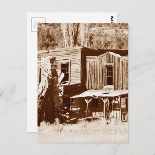 Ghost Town Bild aus Utah Postkarte (Vorne/Hinten)