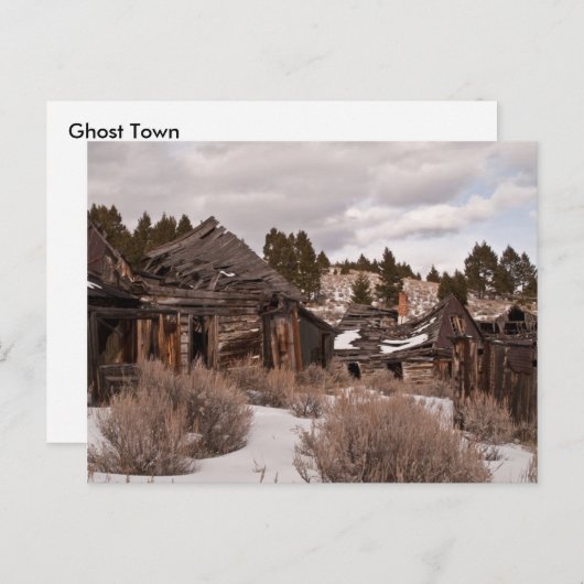 Ghost Town Postcard Postkarte (Vorne/Hinten)