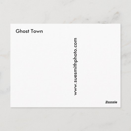 Ghost Town Postcard Postkarte (Rückseite)