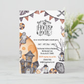 Ghost Town Spooky Halloween Einladungen (Stehend Vorderseite)