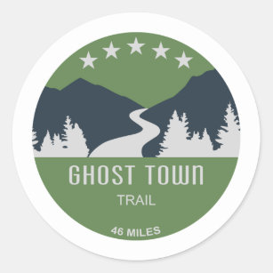 Ghost Town Trail Pennsylvania Runder Aufkleber