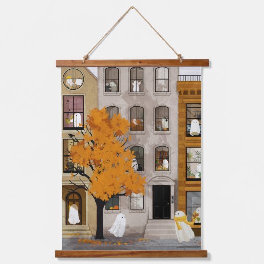 Ghost Town Wandteppich Mit Holzrahmen (Vorderseite)