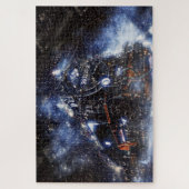 Ghost Train Vintage Lokomotive Puzzle (Vertikal)