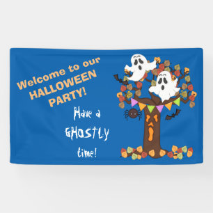 Ghost Tree Halloween Banner